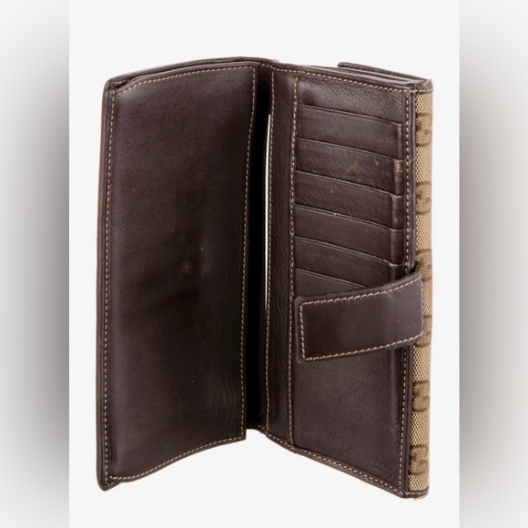 LOW START!🔥Gucci Brown Long Wallet - Picture 5 of 10